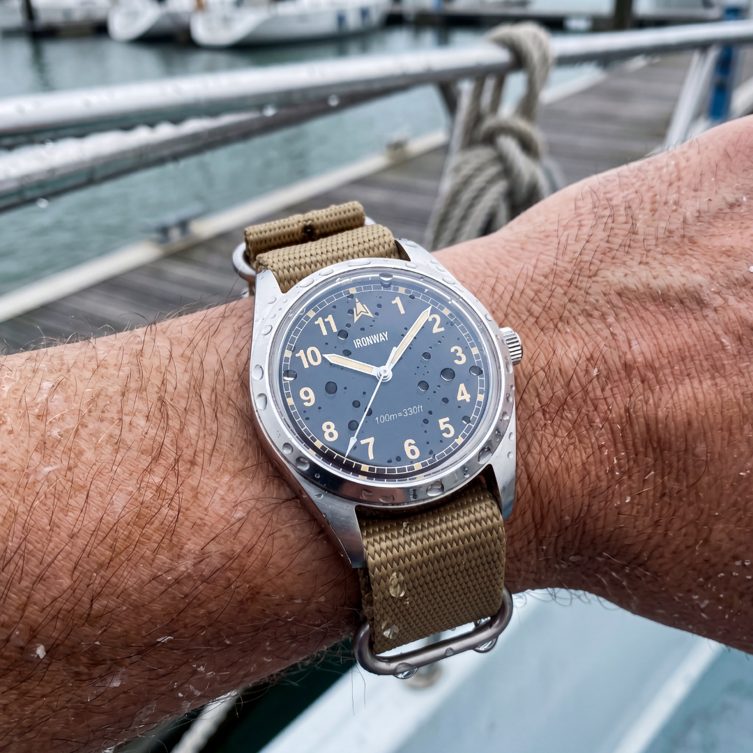 Ironway Field Watch 38 - 100M Water Resistant