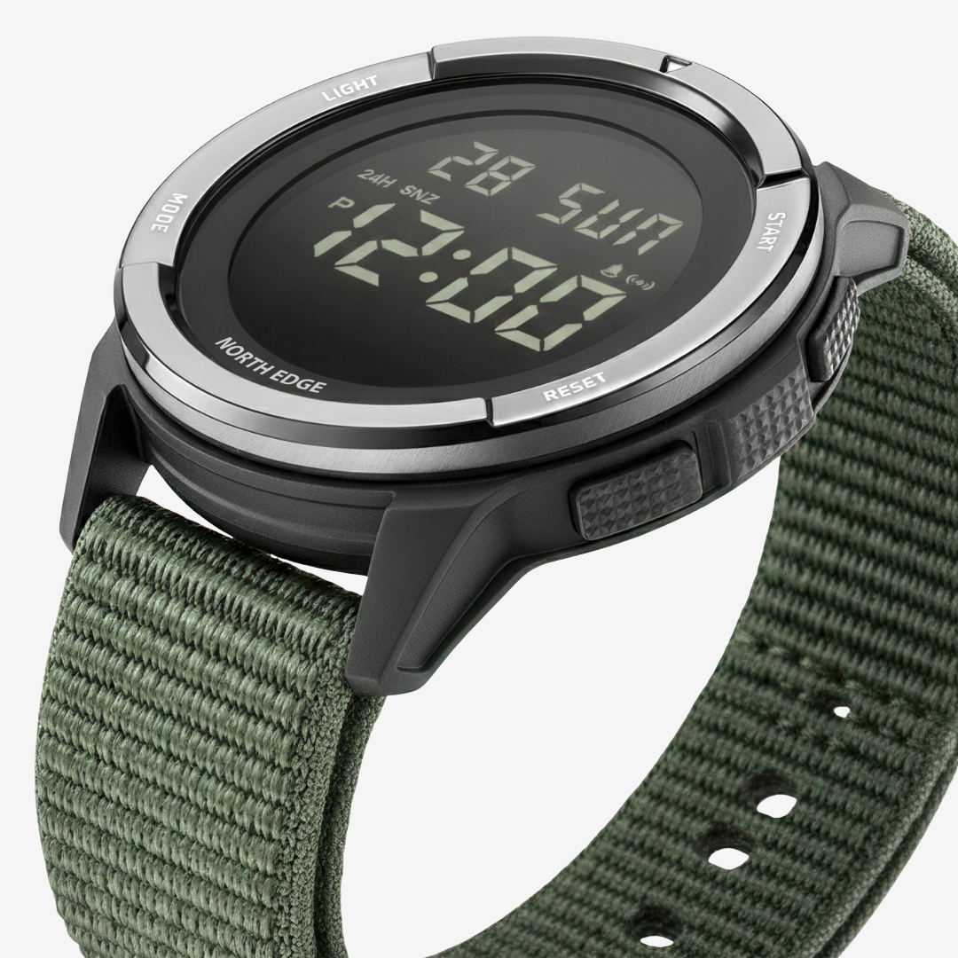 NorthEdge 45 — Digital Carbon Fiber Field Watch for Extreme Adventure