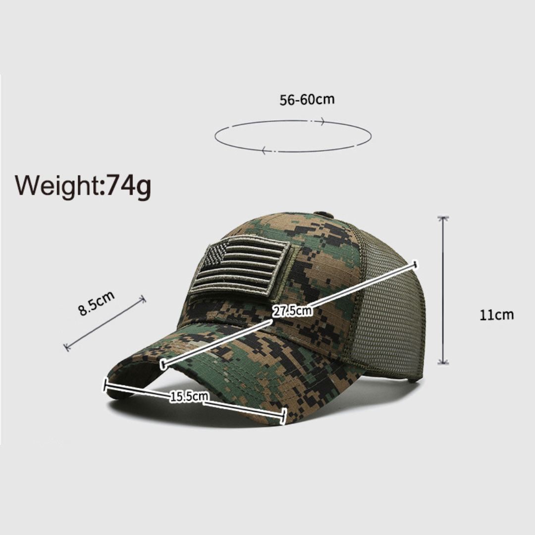 Tactical Cap With Interchangeable Velcro Patches