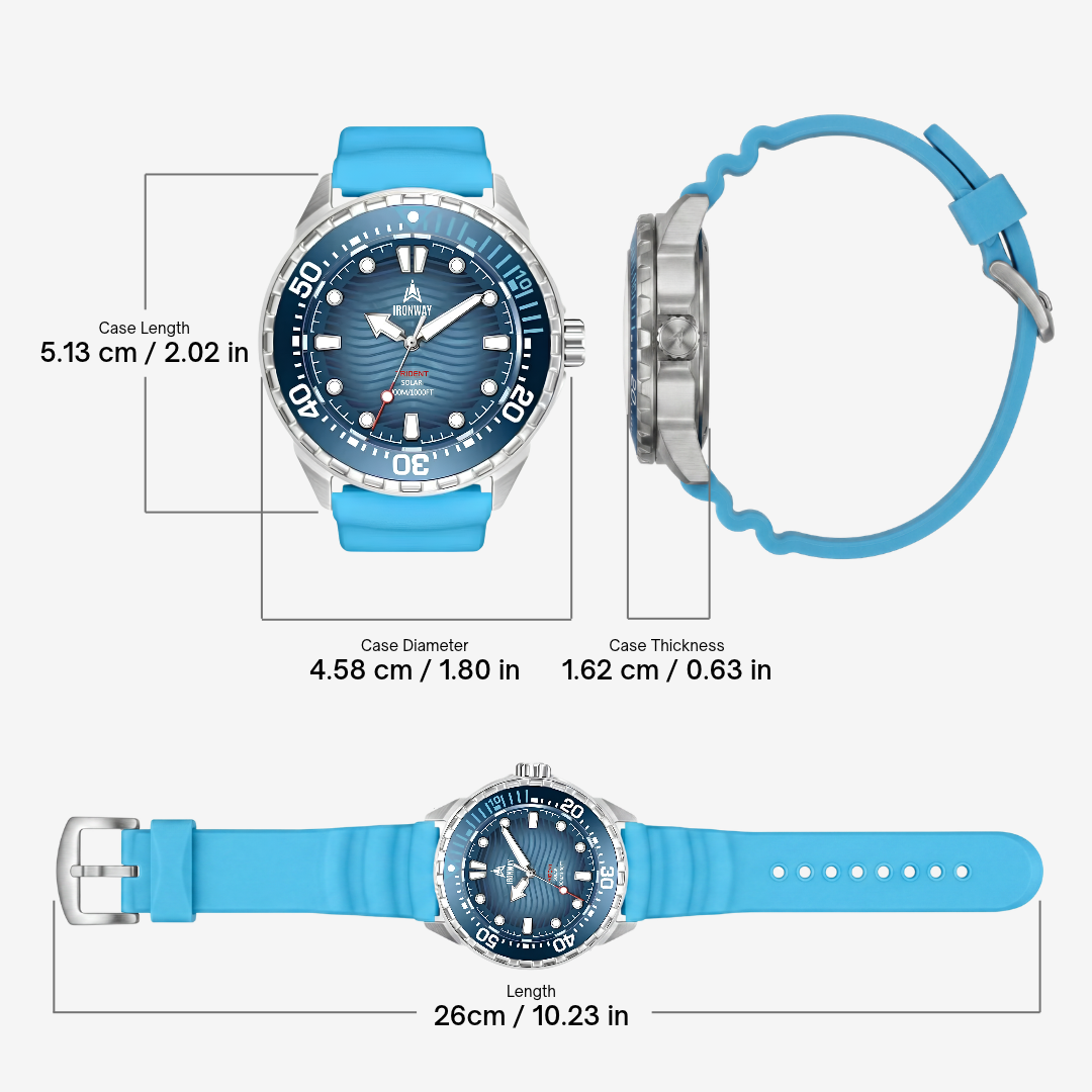 Trident 300 – Solar Powered 30ATM Diving Watch