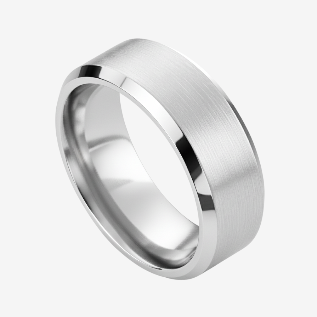 Valor-Ring — Gebürsteter Titanstahlring für tägliche Stärke