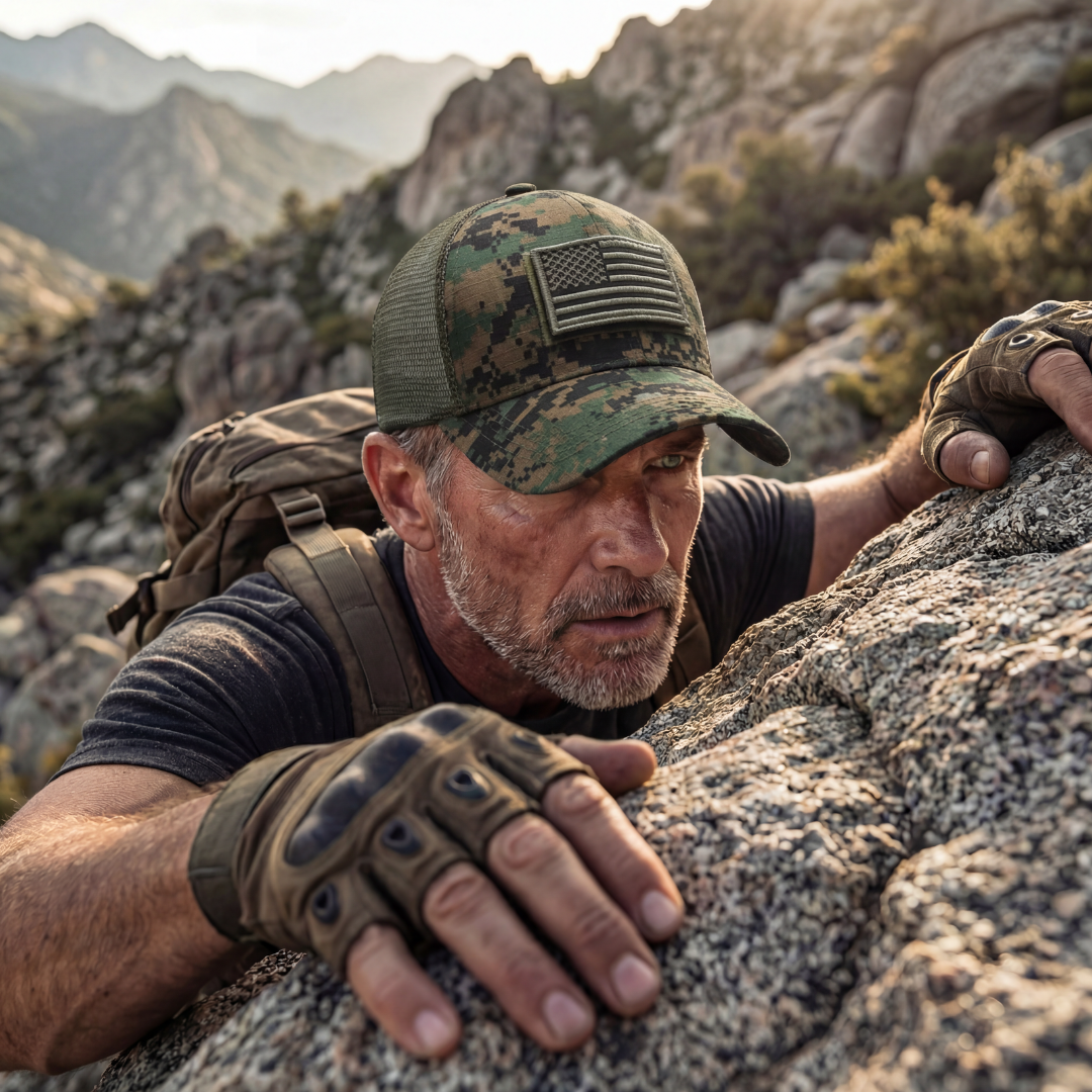 Tactical Cap With Interchangeable Velcro Patches