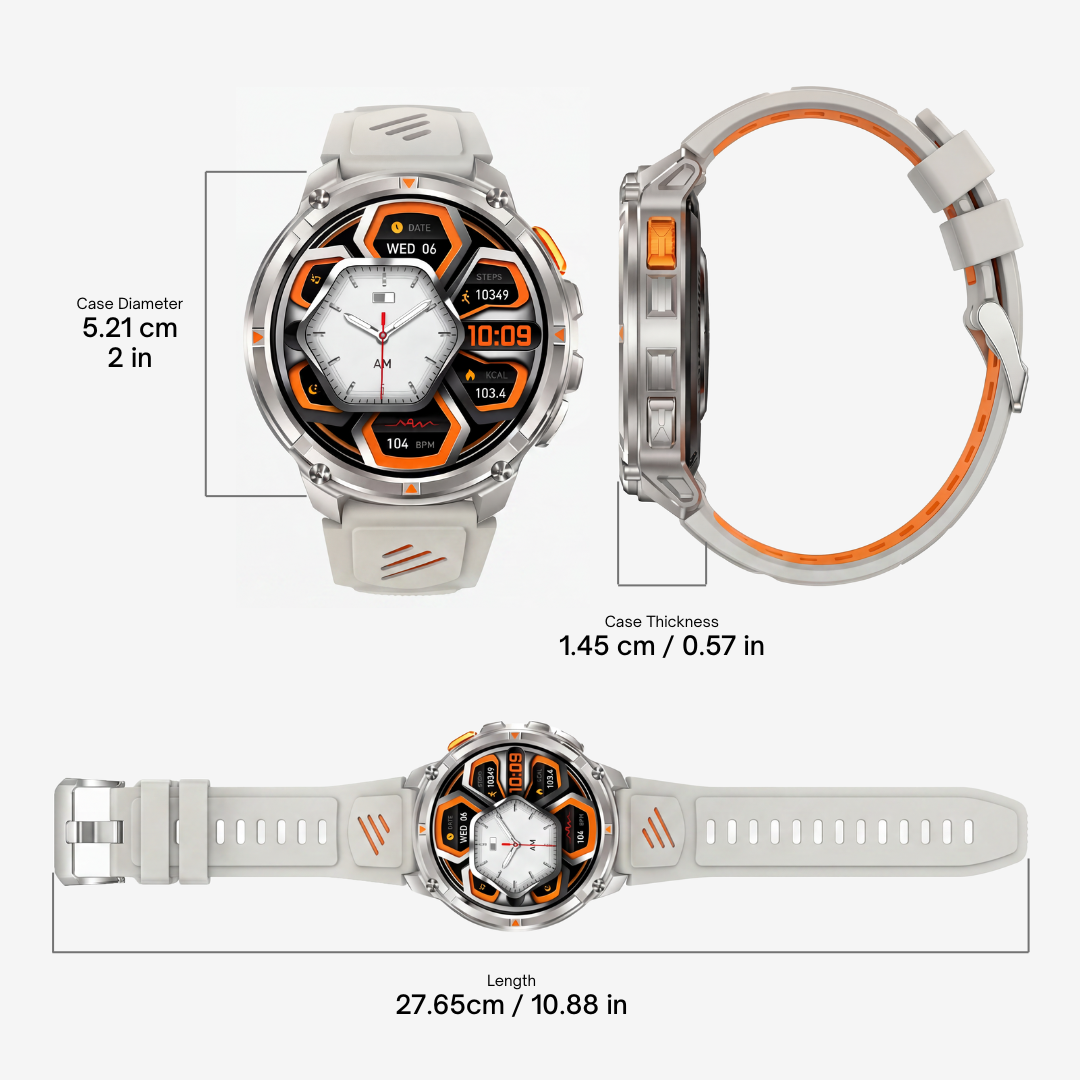 Apex Pro - Tactical Smartwatch for Outdoor Dominance
