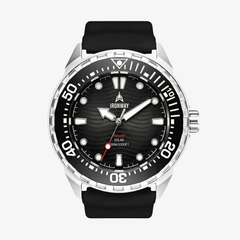 Ironway Trident 300, black dial, black rubber strap