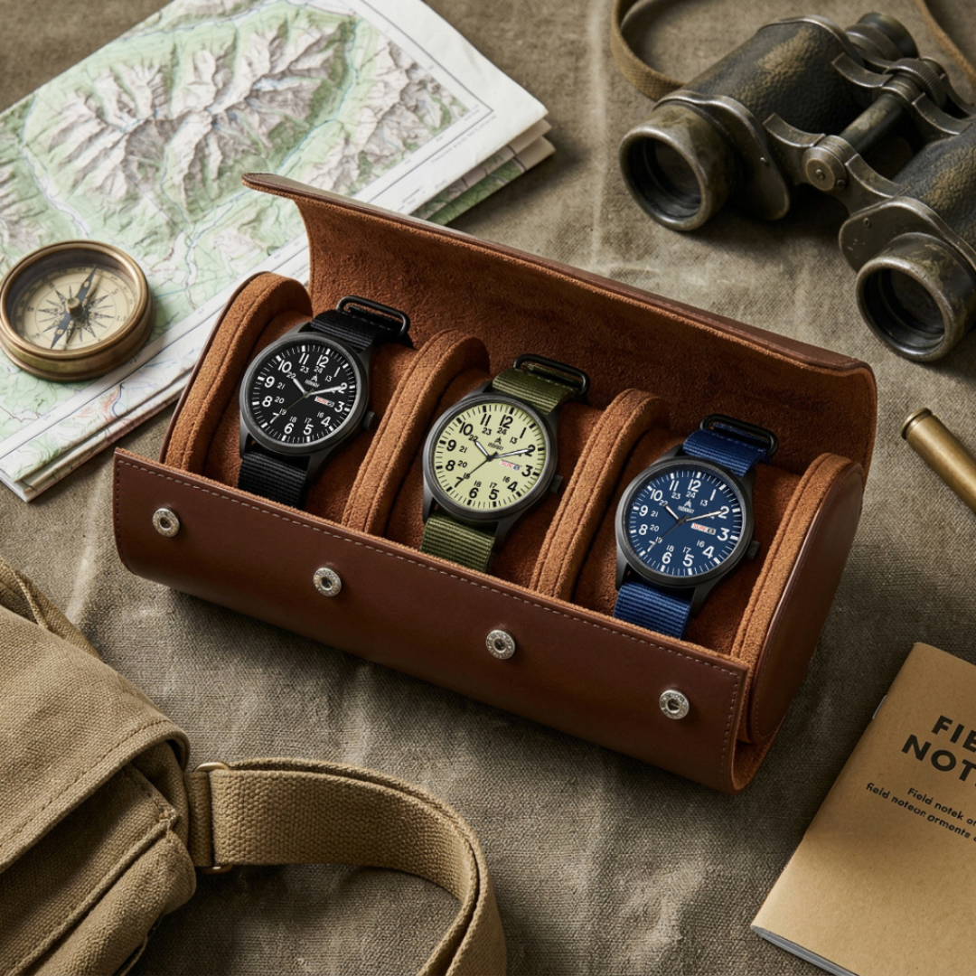 Leather Watch Roll