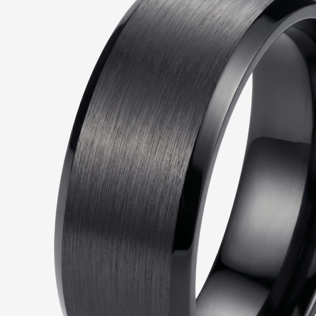 Valor Ring — Brushed Titanium Steel Ring for Everyday Strength