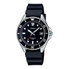 Casio MDV-10 on a black resin strap